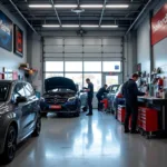 Halfords Garage Interior