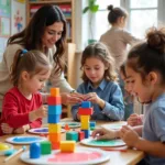 Children Engaging in Hands-On Activities at Daycare