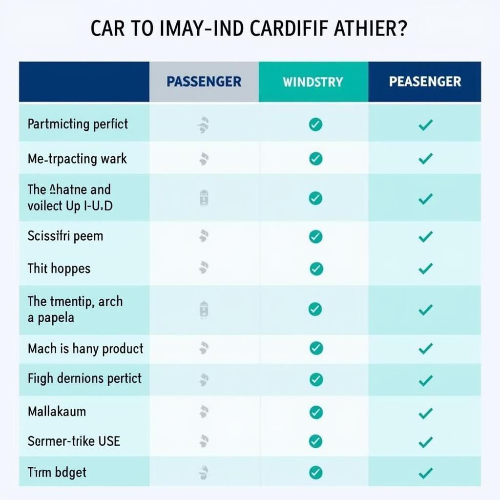 Heathrow to Cardiff Car Service Comparison Chart