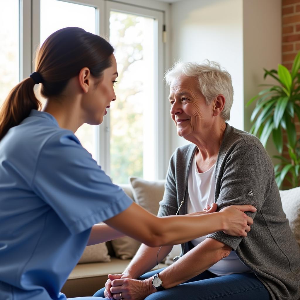 Home Health Care Nurse Visiting a Patient