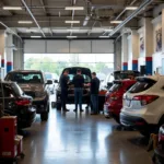 Honda Dealership Service Bay