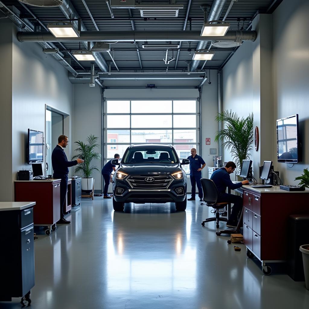 Modern Hyundai Car Service Center