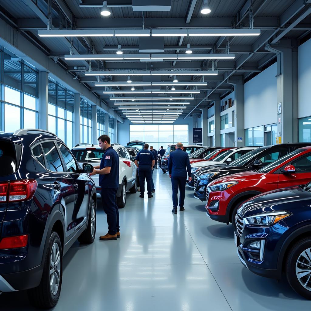 Busy Hyundai Service Center