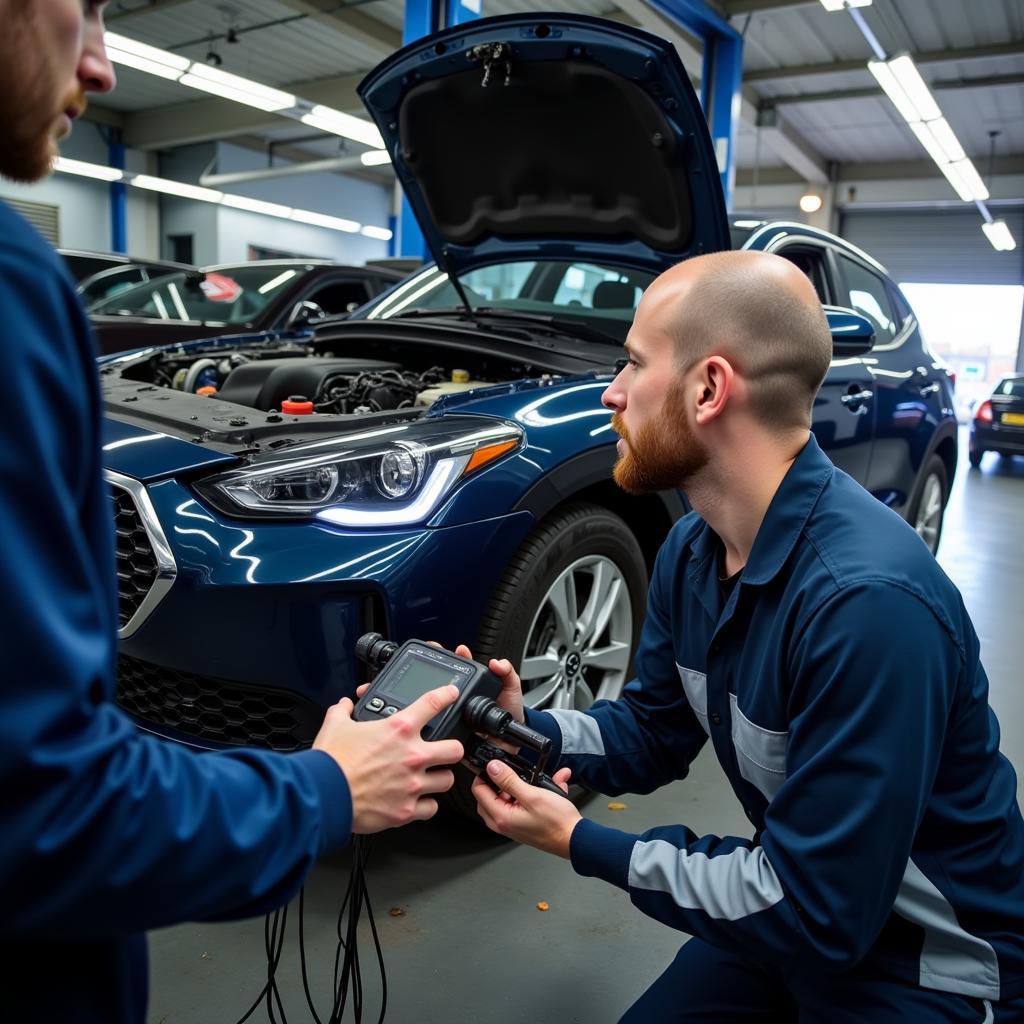 Hyundai Vehicle Inspection in Wrexham