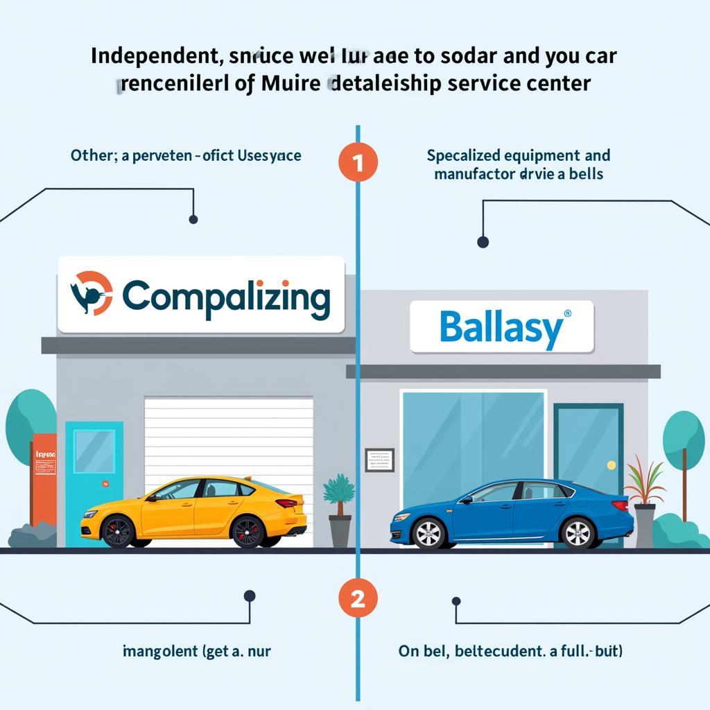 Comparing independent garages and dealerships in Kettering