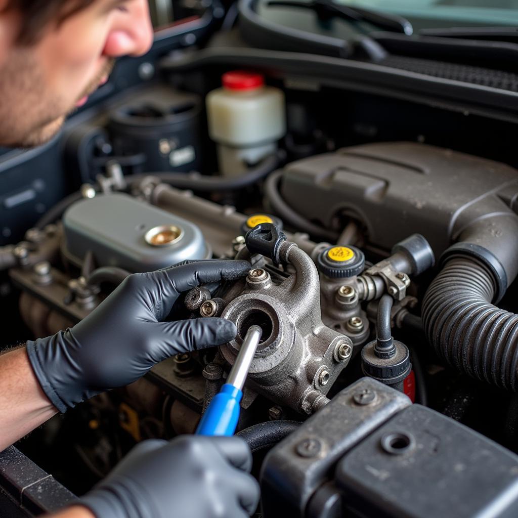 Cleaning the Air Intake System during Induction Service