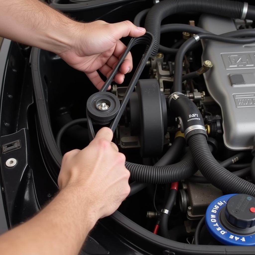 Inspecting Engine Belts and Hoses