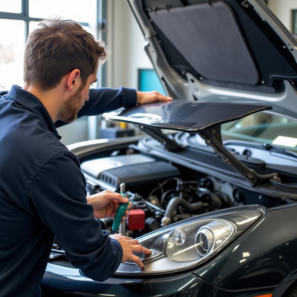 Installing a New Car Hood