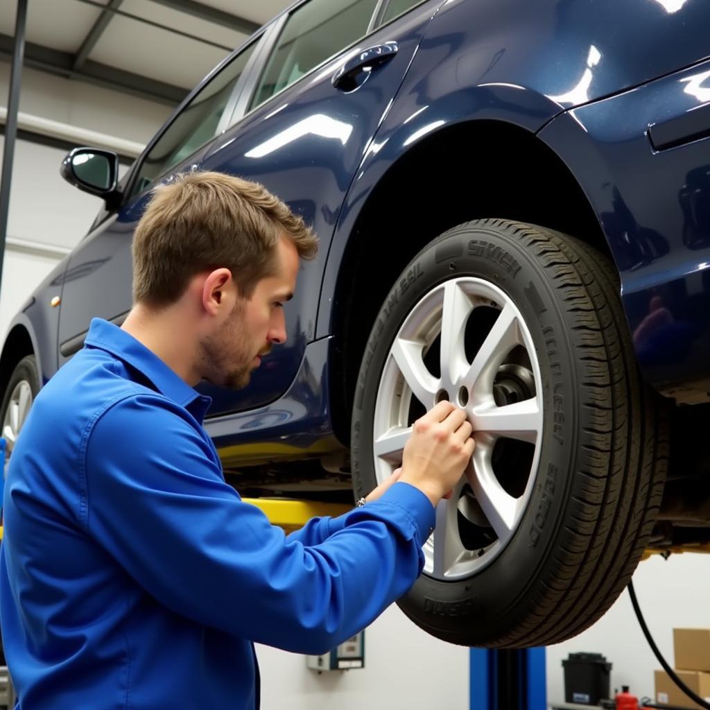 Interim car service oil change process