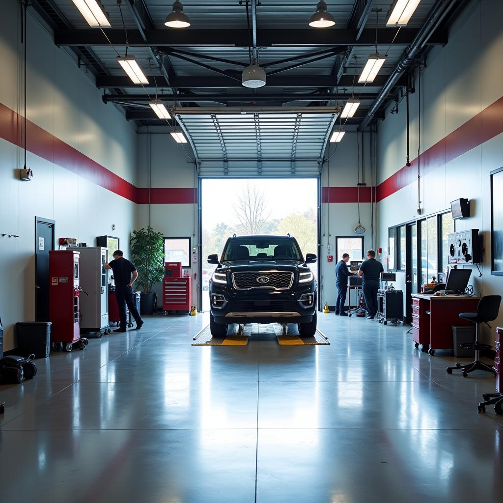 Kia Dealership Service Bay