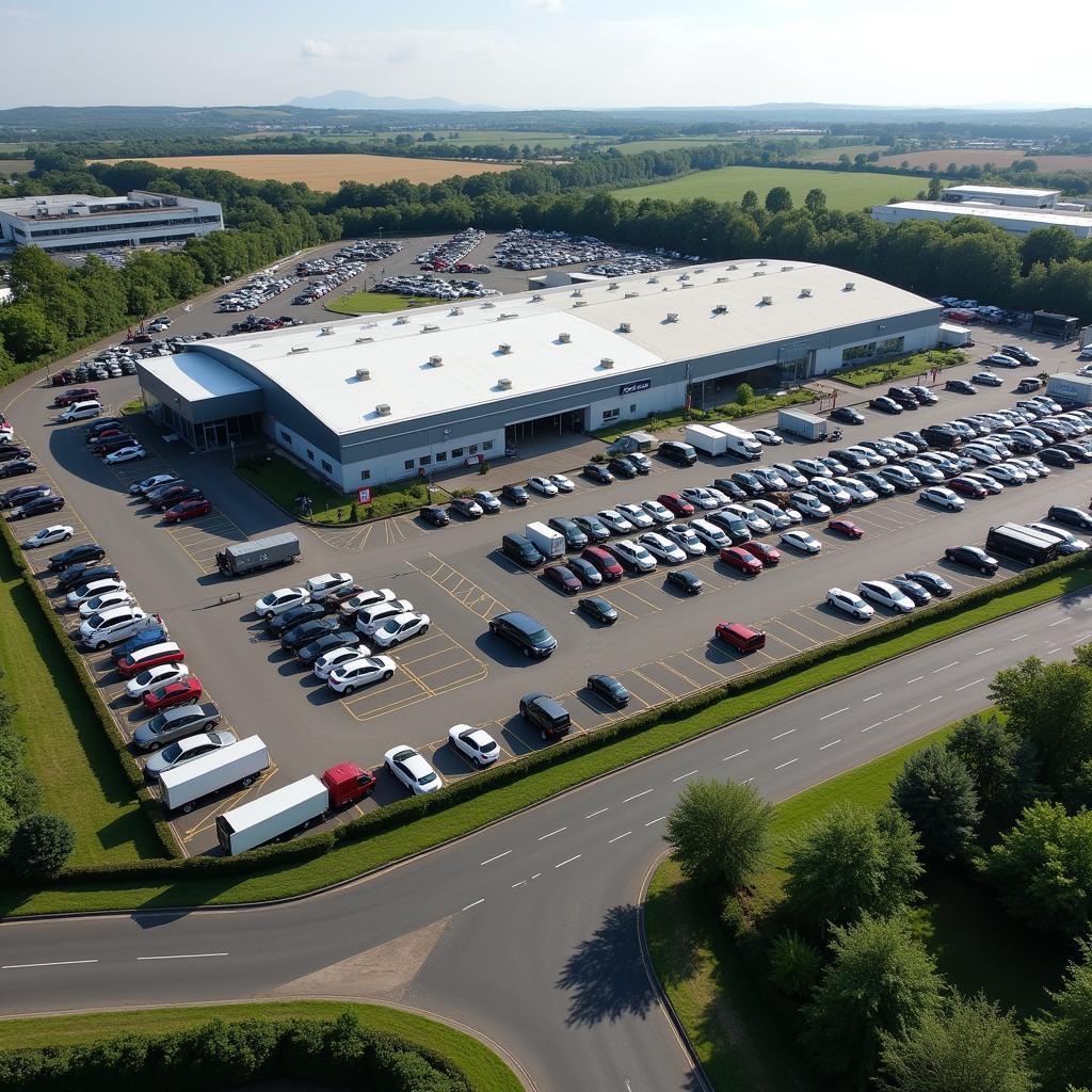 Knutsford Services Car Park Overview