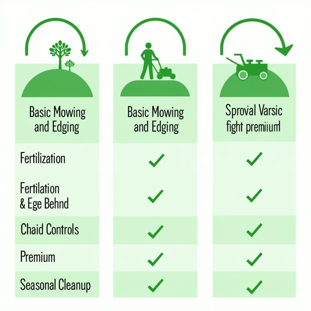 Lawn Care Service Pricing Tiers