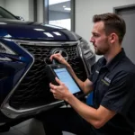 Lexus Certified Technician Working on a Vehicle