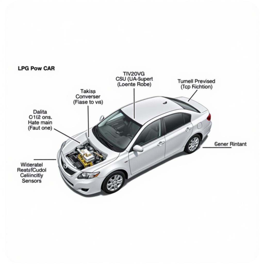 Diagram of Car LPG System Components