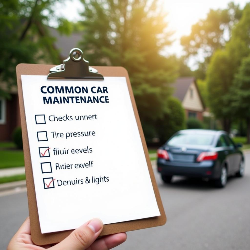 Car maintenance checklist for Madison, SD drivers