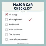 Major Car Service Checklist