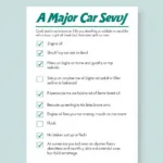 Major Car Service Checklist