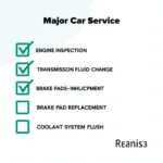 Major Car Service Checklist