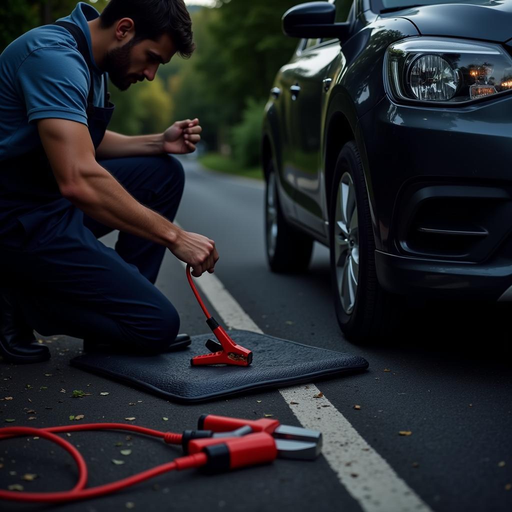 Mechanic providing 24 hour car service