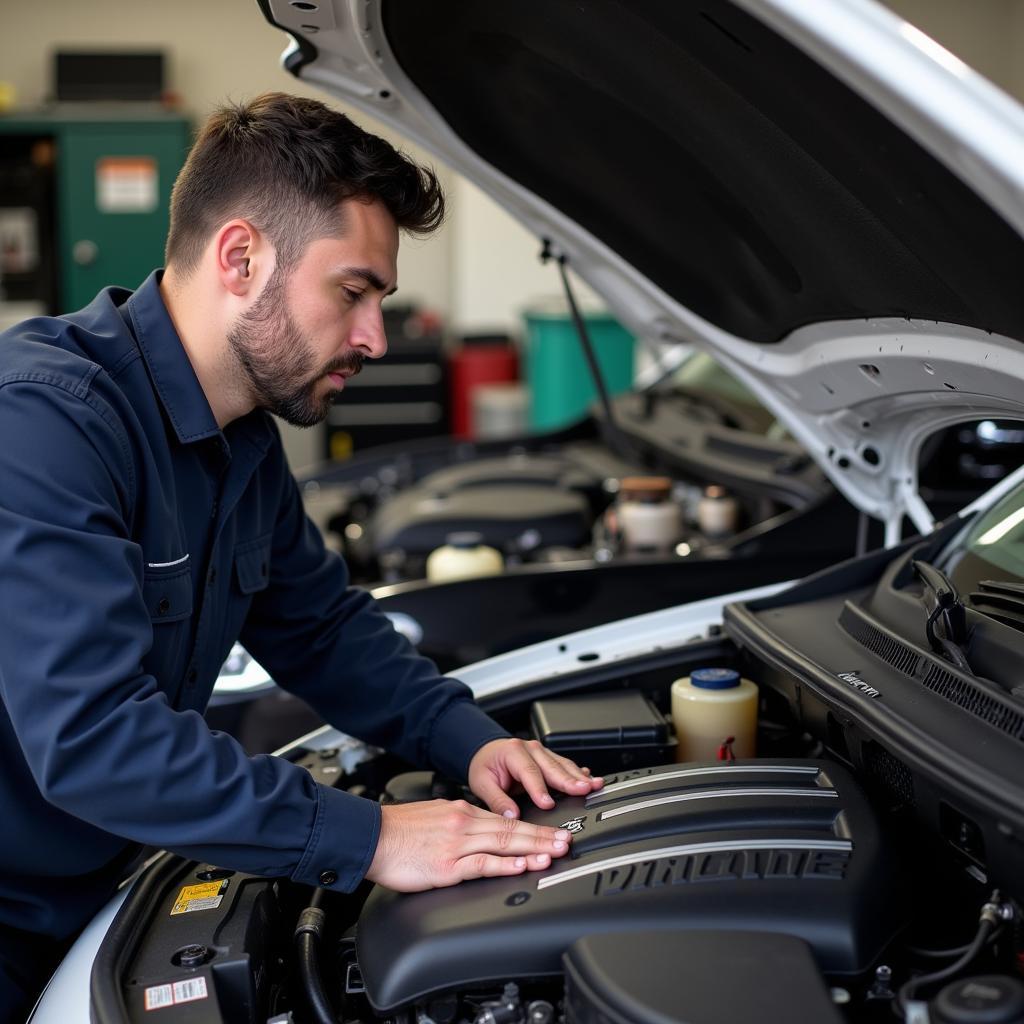 Experienced Mechanic Working on a Car in Banbury