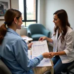 Medical Billing and Coding Specialist Explaining Bill to Patient