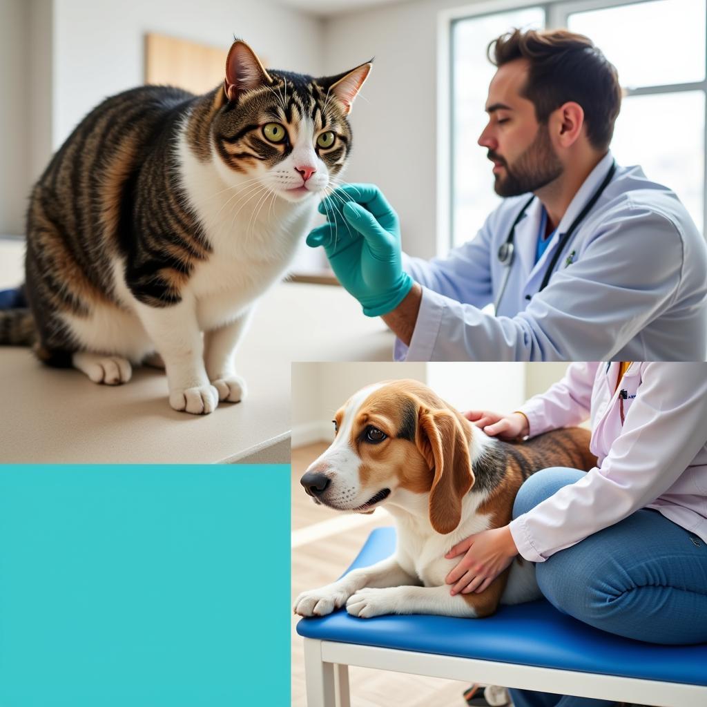 Medical pet care services: Veterinary checkup and rehabilitation