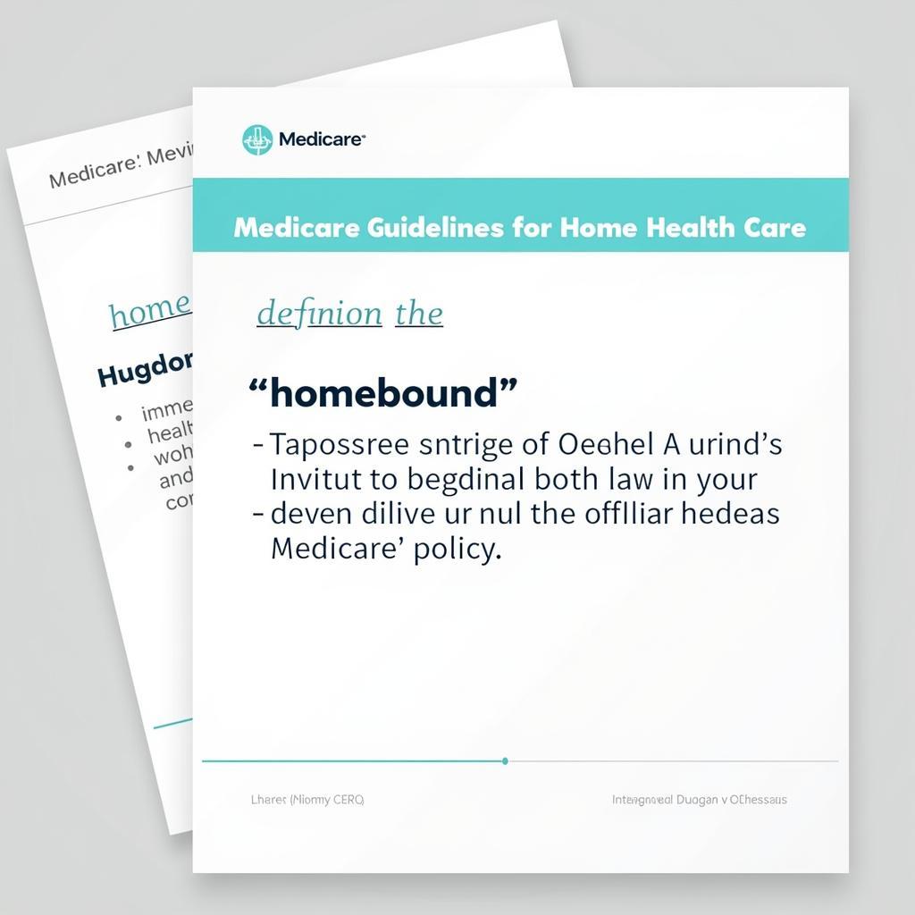 Medicare Guidelines for Home Health Care