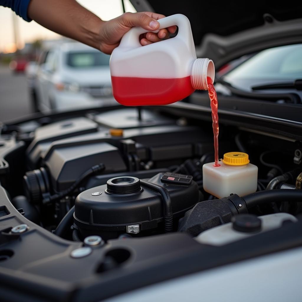 Minor Car Service Fluid Top-up