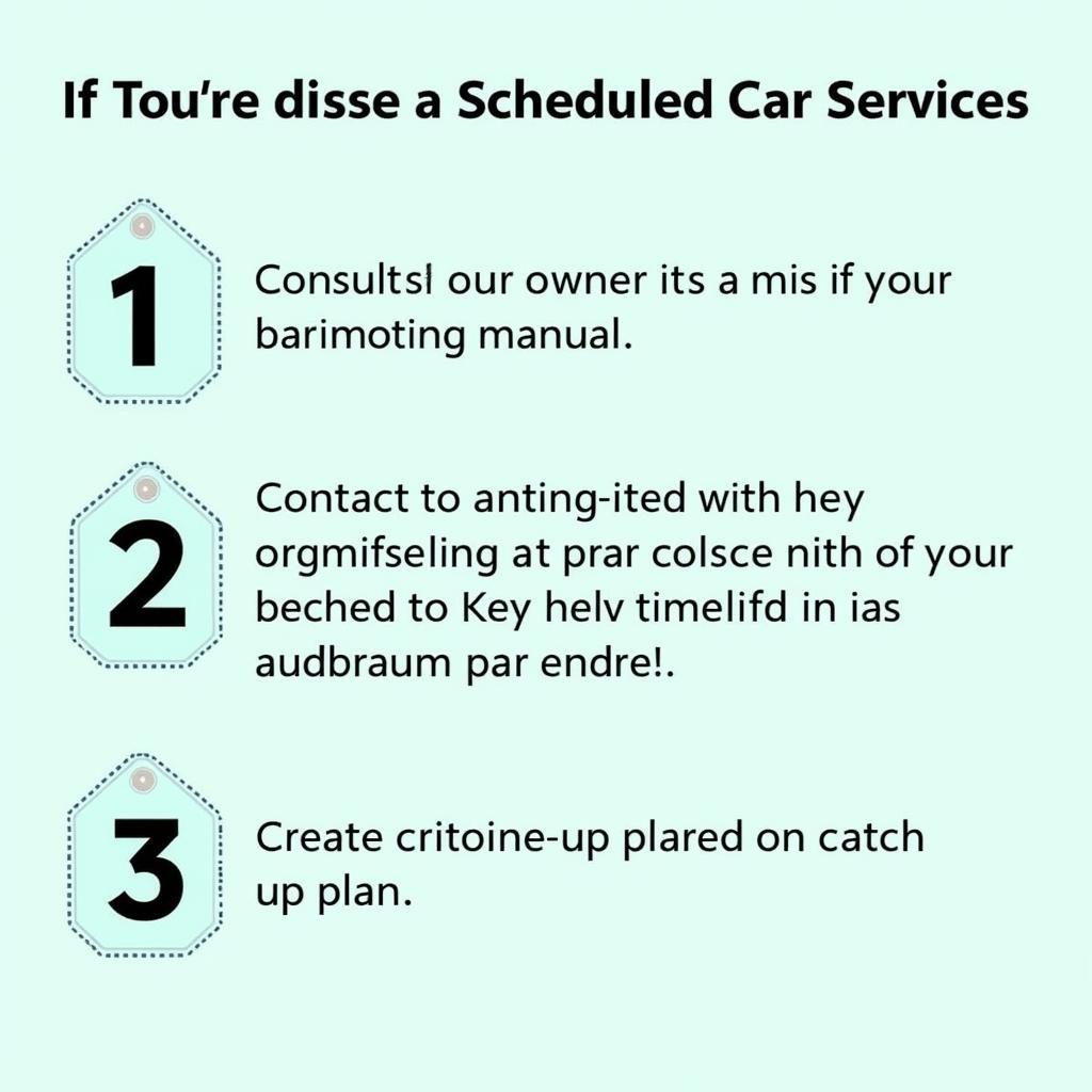 Missed Car Service Checklist