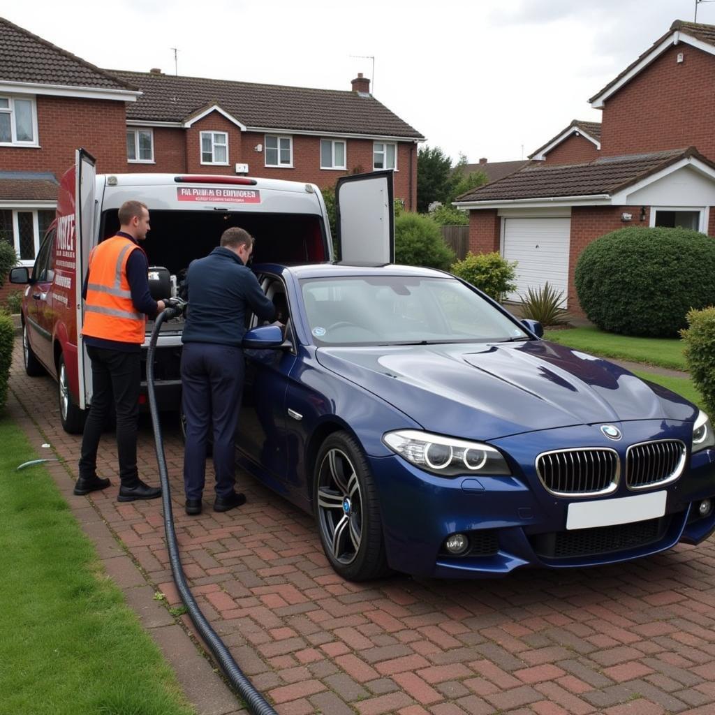 Mobile Car Cleaning Leyland Service in Action