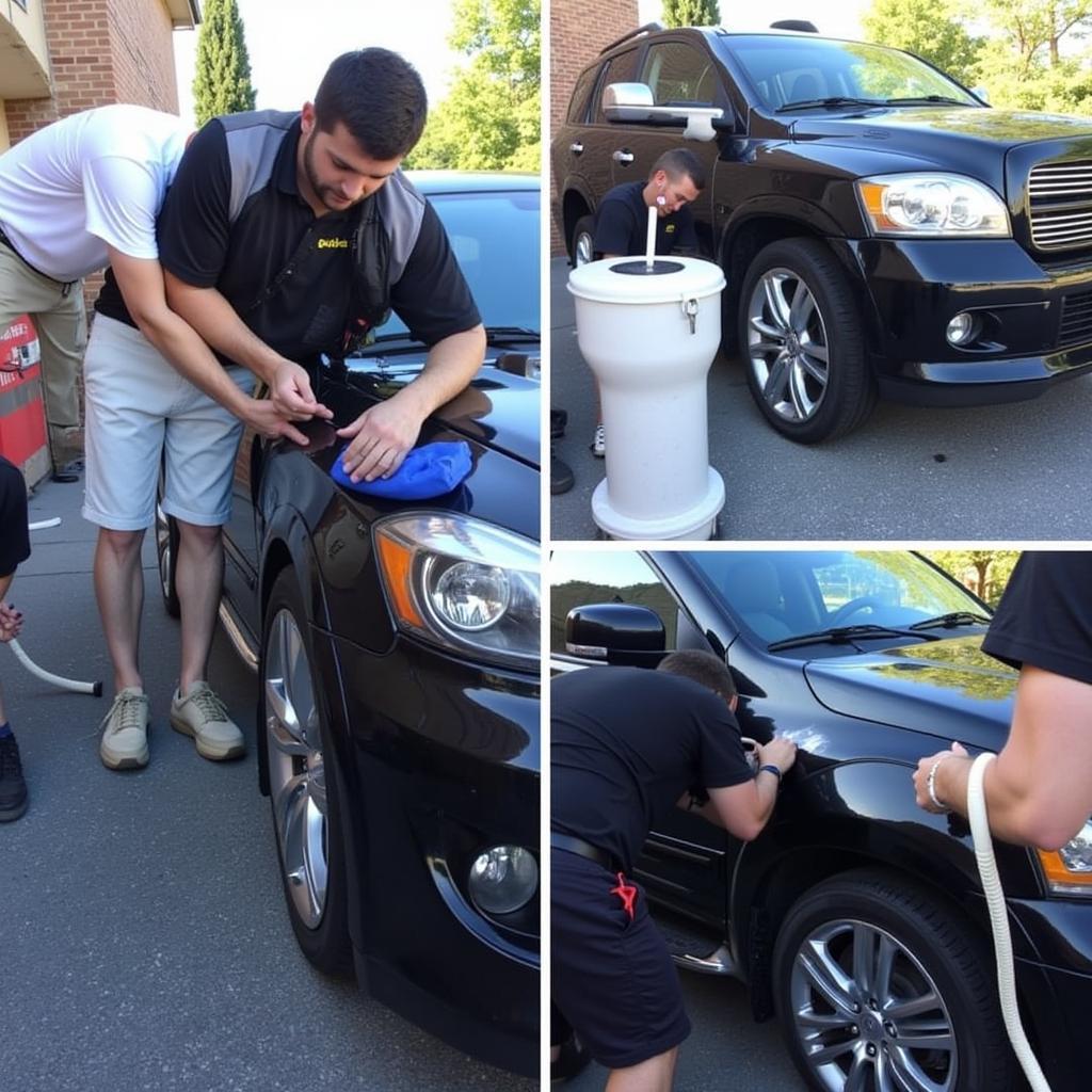 Mobile Car Detailing Process in Action