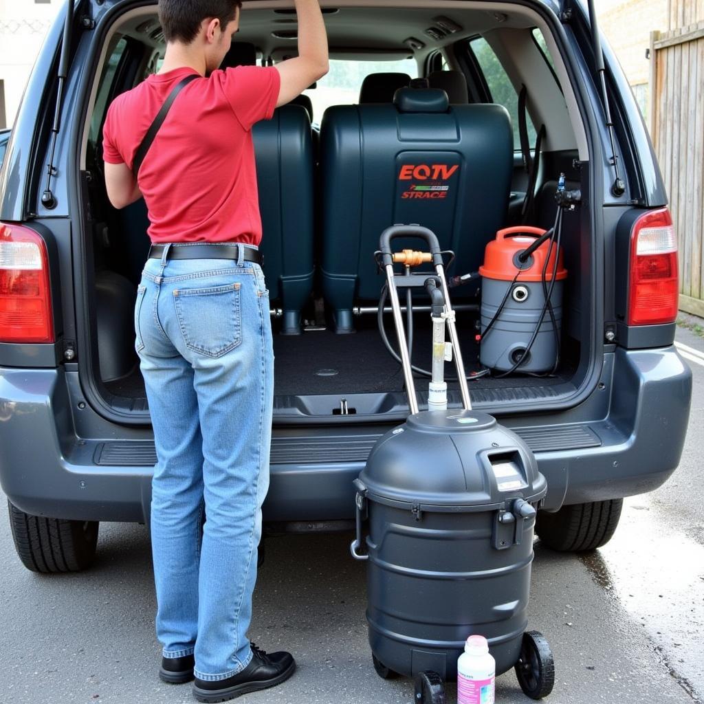 Mobile Car Wash Equipment Setup