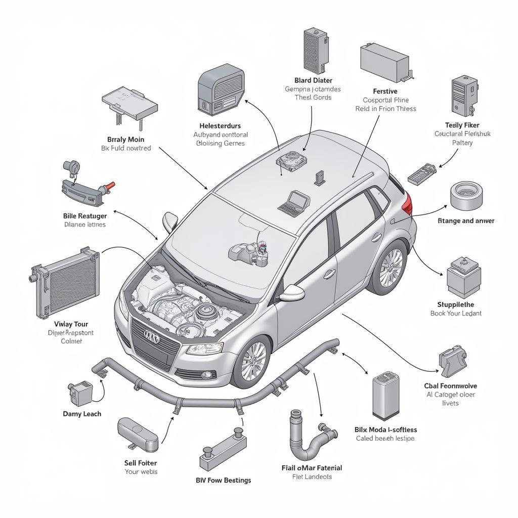 Modern Car AC System Components