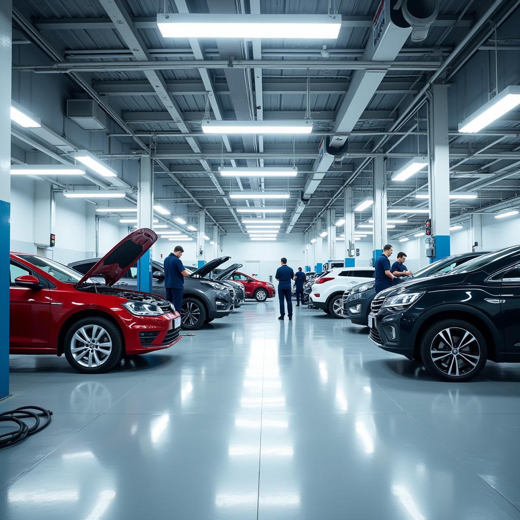 Modern Car City Service Centre Interior