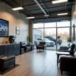 Modern Car Service Center Waiting Area