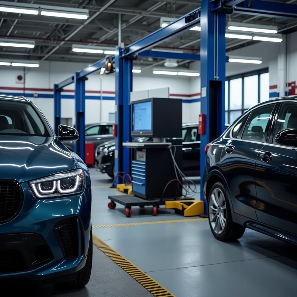 Advanced Diagnostic Equipment at a Car Service Centre in Gravesend