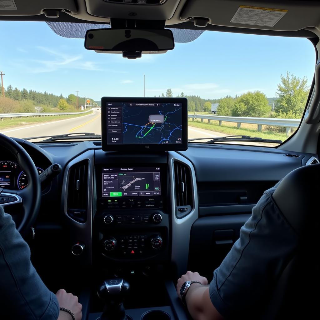 Modern Tow Truck Equipped with GPS Tracking