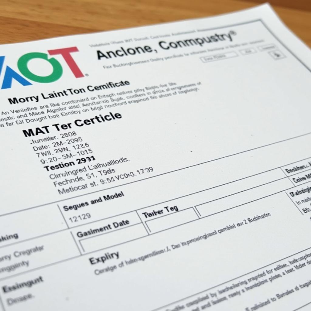 MOT Test Certificate in Buckinghamshire