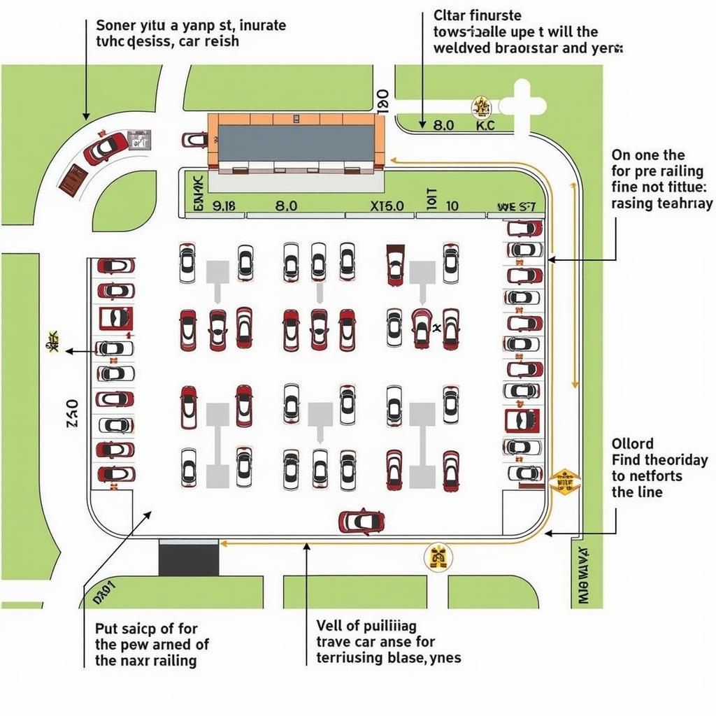 Efficient Car Park Layout for Motorway Services