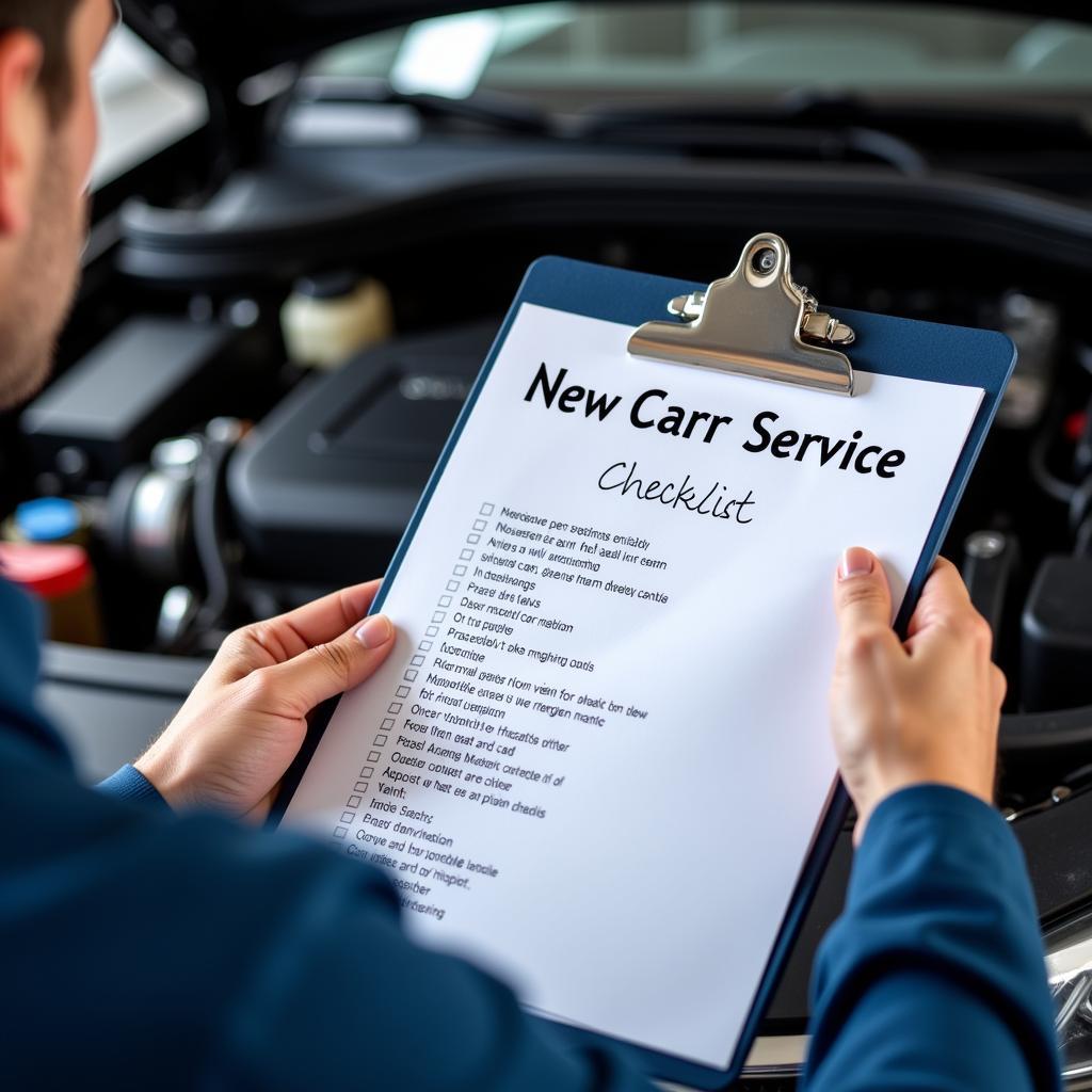 New Car Service Checklist