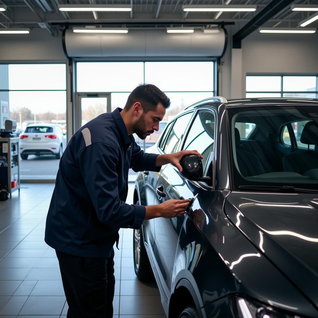 New Car Service at Dealership