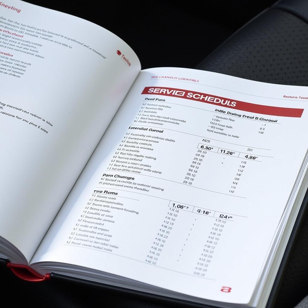 New Car Service Schedule in Owner's Manual