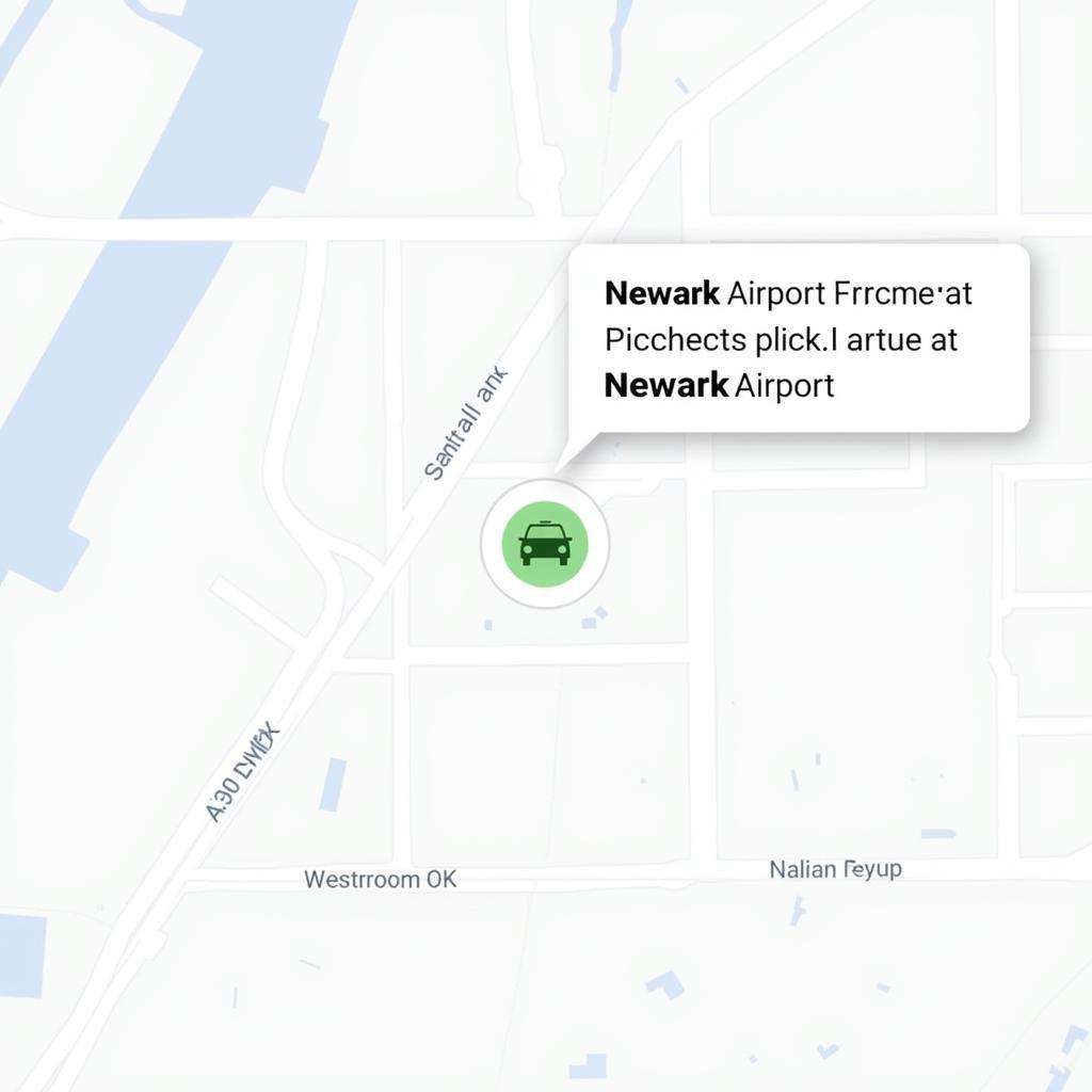 Newark Airport Car Service Pickup Map