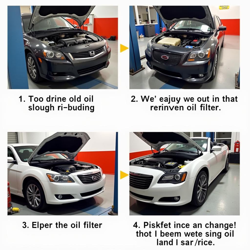 Car Oil Change Process in Northampton Garage