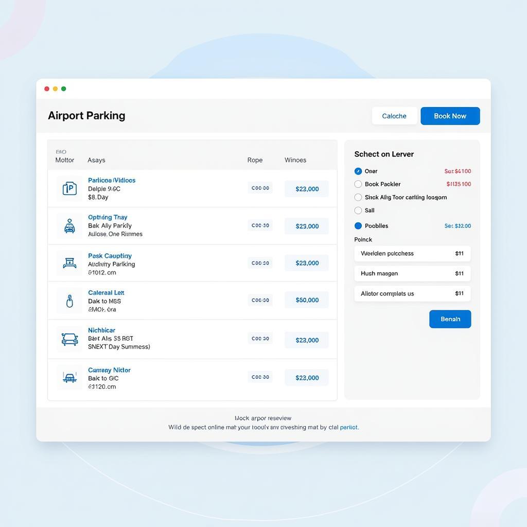 Online Airport Parking Reservation