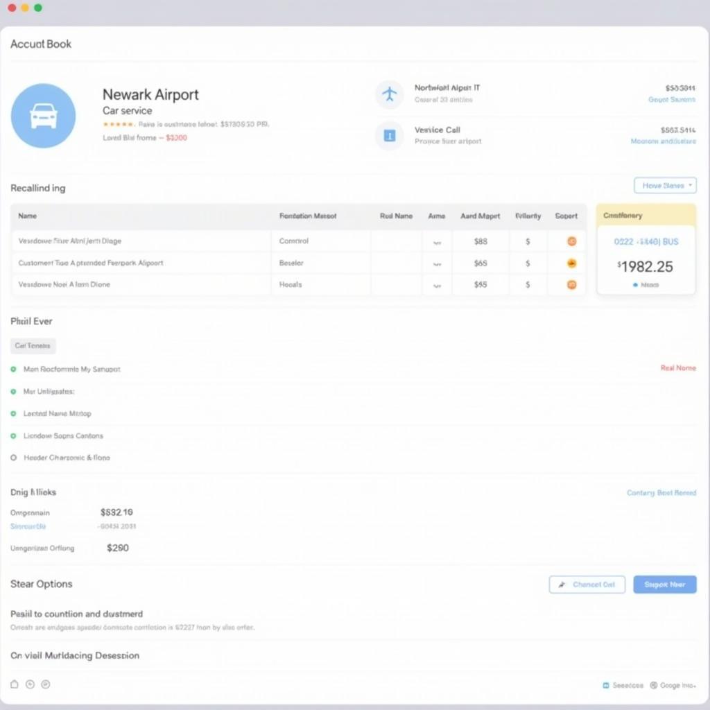 Online Car Service Booking Platform for Newark Airport