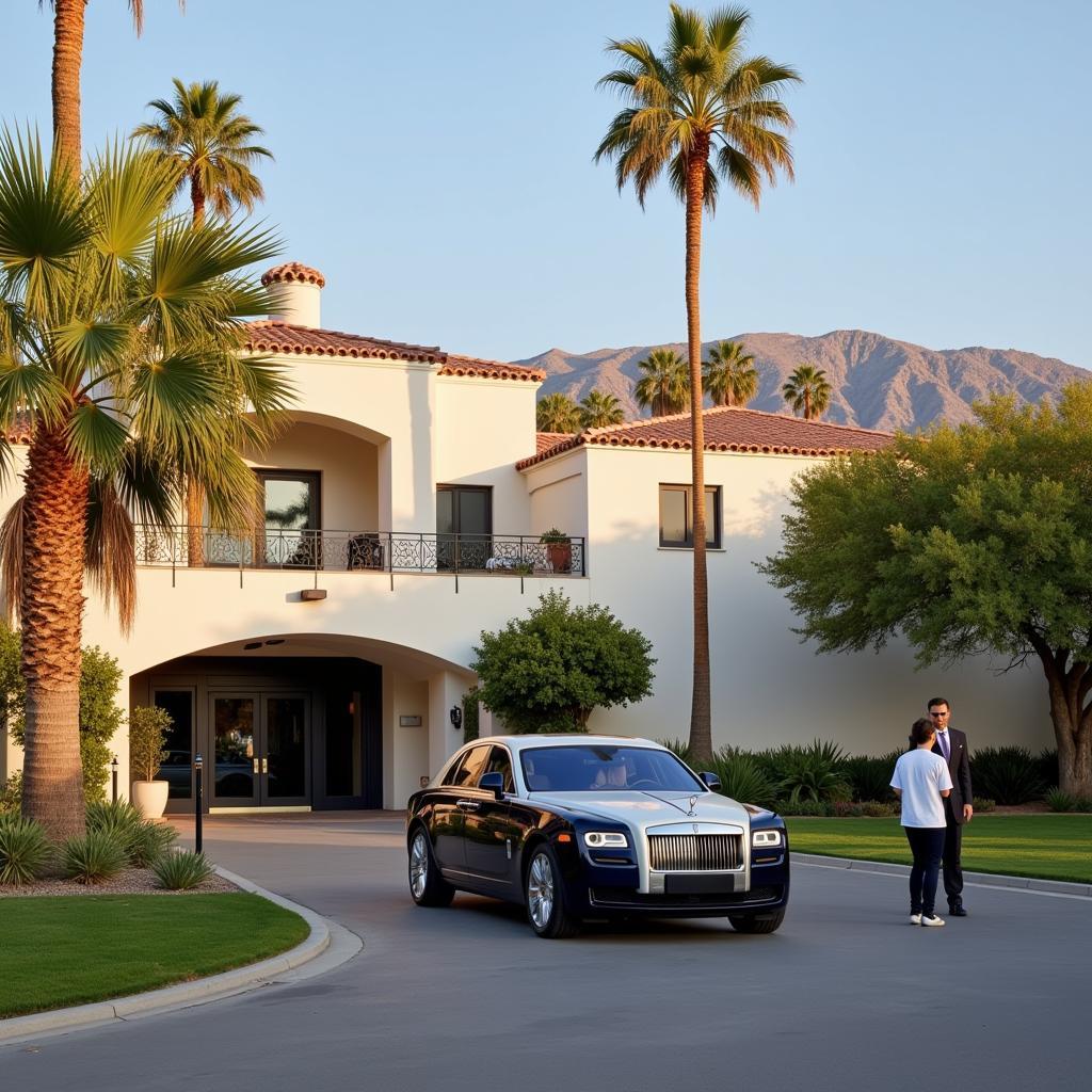 Arrival at Palm Springs Resort via Car Service