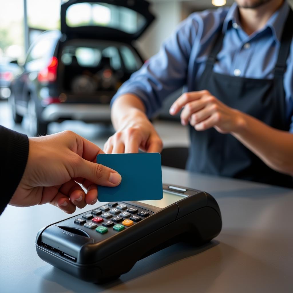 Paying for Car Service in Spain