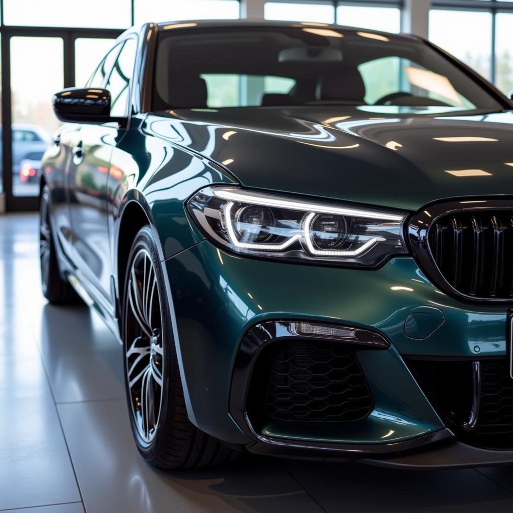 Polished Car Showroom Shine