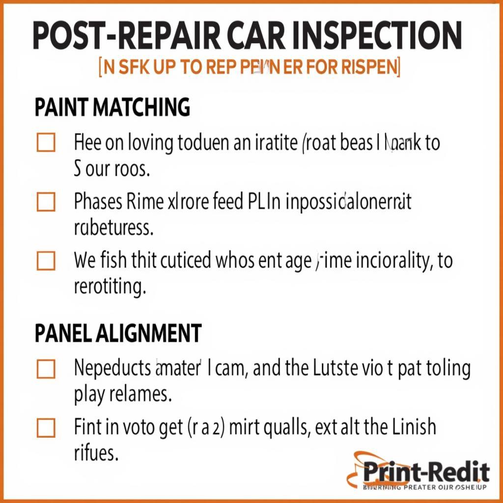 Post-Repair Car Inspection Checklist: Ensuring a Flawless Finish